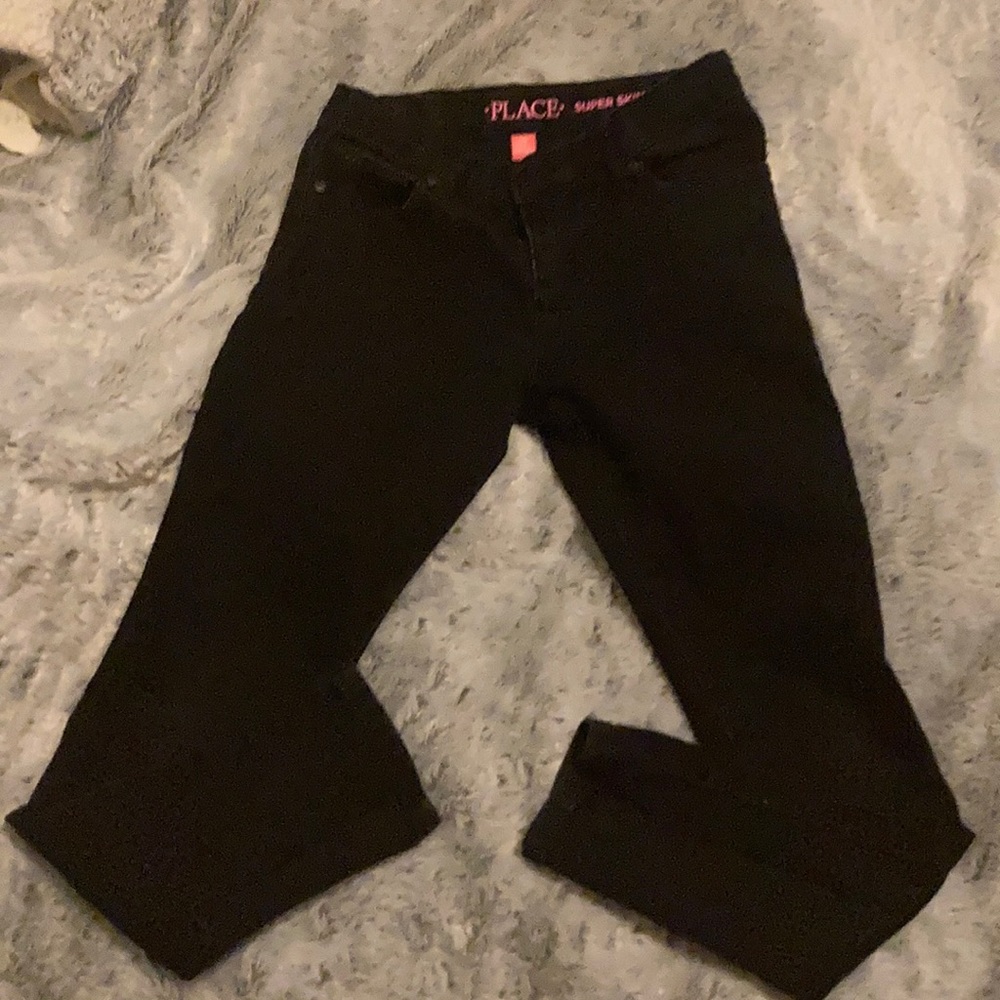 Girls super skinny black jeans